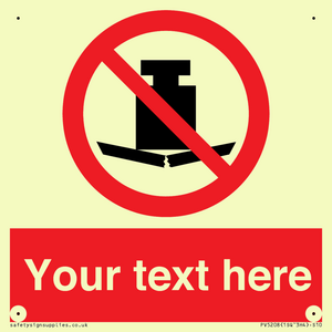 Custom No Heavy Loads Sign